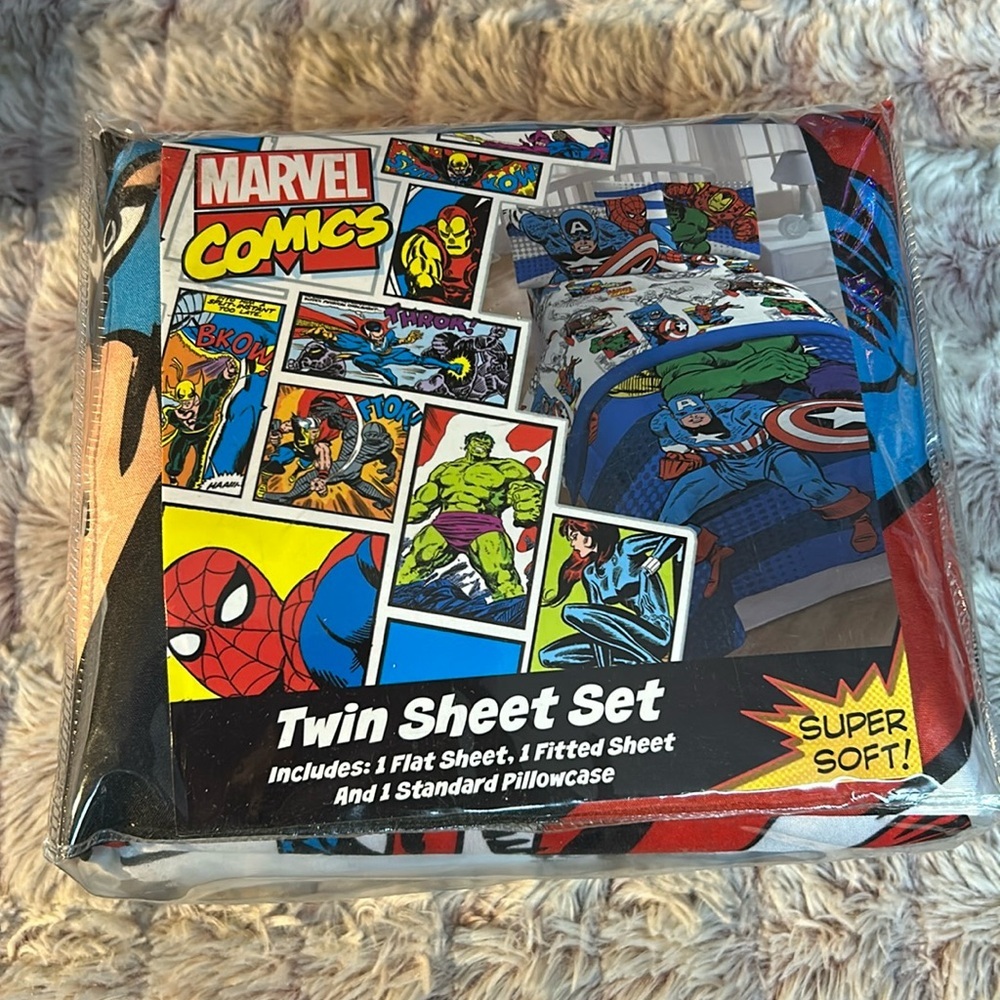 𝅺MARVEL Comics Twin Sheet set
